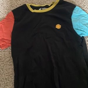 cute smiley/ multi colored shirt💛🧡💙